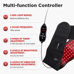 ARWROS Red Light Belt adjustable brightness helps customize therapy sessions.