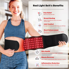 ARWROS Red Light Belt wrap design enables easy targeting for shoulders and knees.