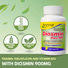Arymar Diosmin Plus 900 dosage info emphasizes simple daily use
