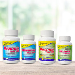 Arymar Diosmin Plus 900 product graphic noting vascular support.