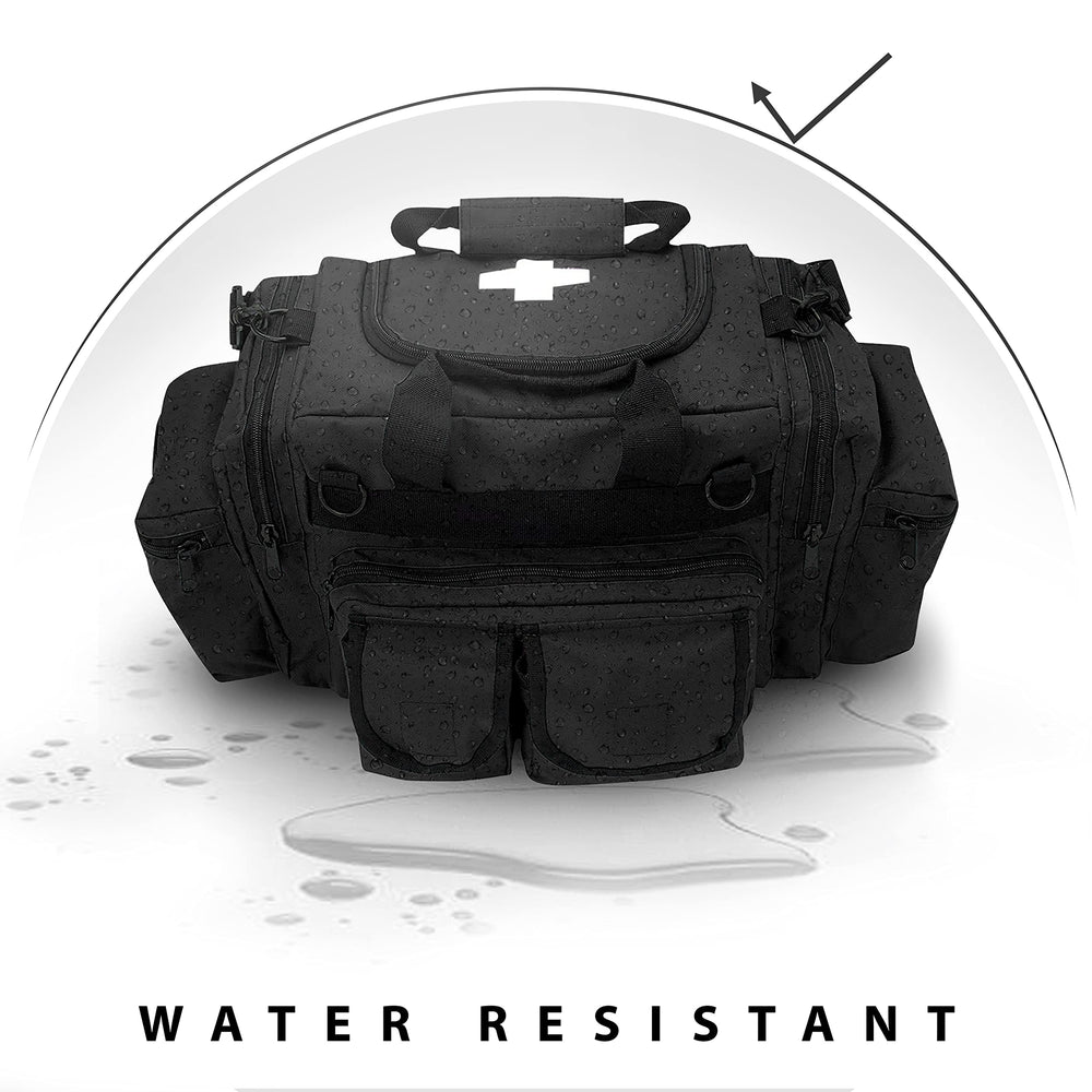 ASA TECHMED First Aid Responder Bag black color option for durable portability.