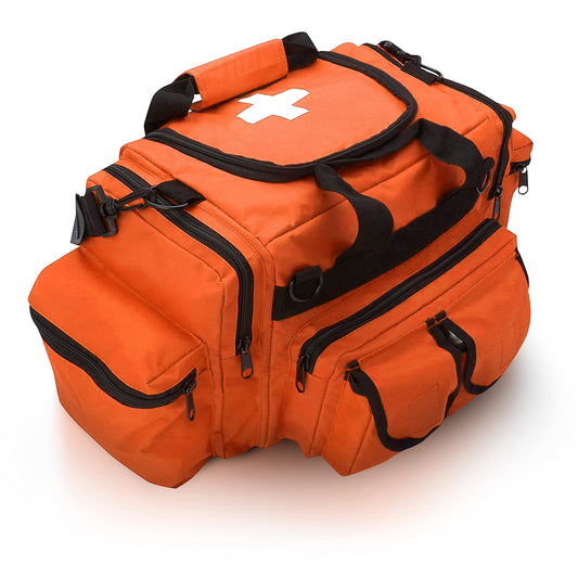 ASA TECHMED First Aid Responder Bag orange front view with quick-access design for emergency care