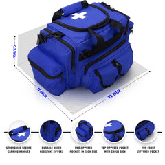 ASA TECHMED bag blue interior with removable organizer for tidy equipment