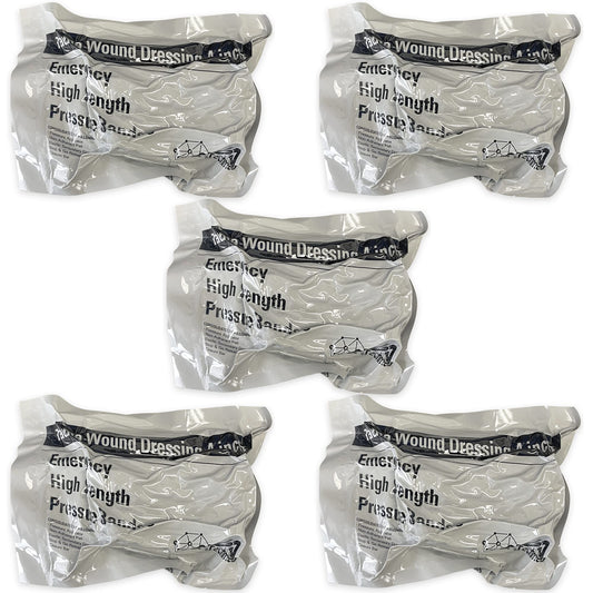 ASA TECHMED Israeli 4-Inch bandage packaging with instructions for quick self-application.