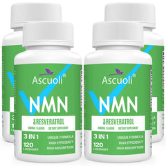 Ascuoli Sublingual NMN bottle with lozenges for quick absorption and daily use.