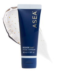 ASEA REDOXGold gel application close-up for targeted relief.