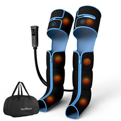 Aserbene Leg Massager showing full-leg and foot massage for improved circulation.