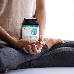 Ashwagandha capsules close-up for convenient daily use and relaxation.