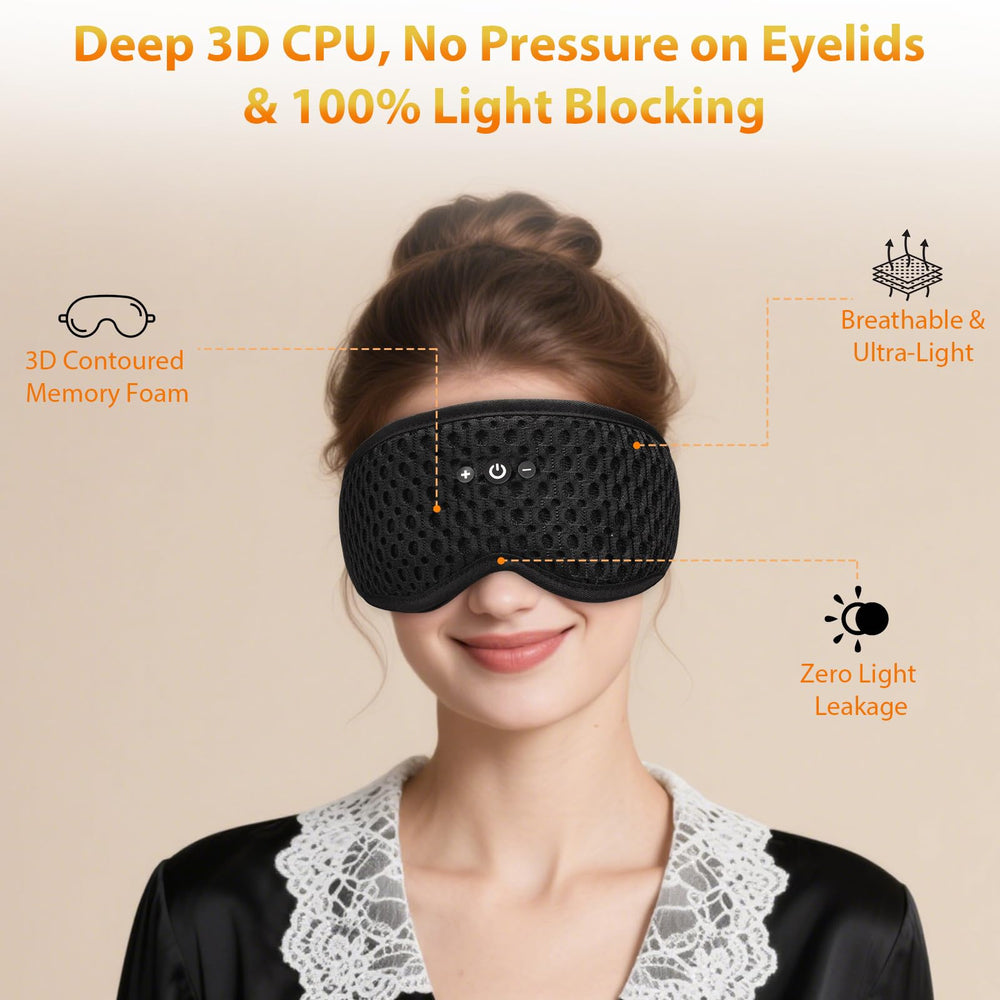 ASIILOVI HF016 memory foam eye cups provide zero pressure for total darkness.