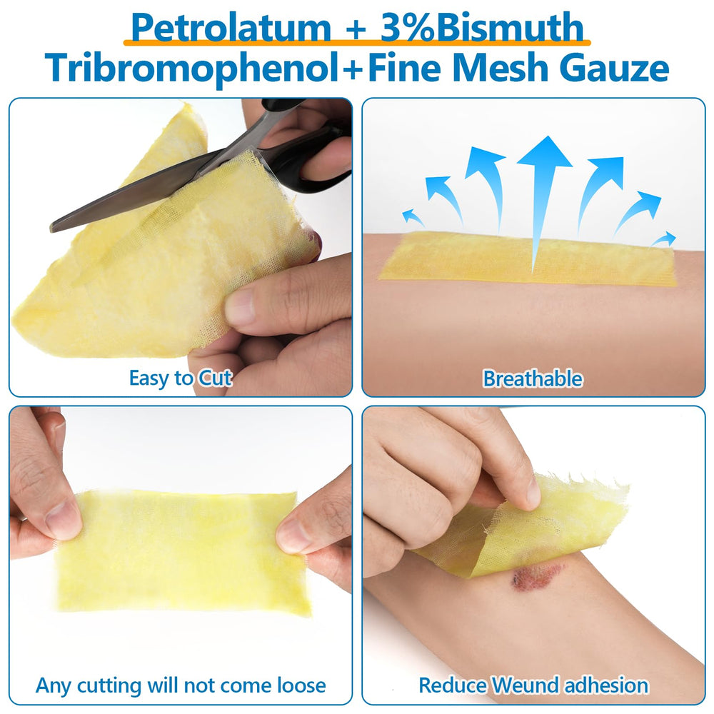 ASKIZ bismuth tribromophenate gauze helps address odor and irritation.