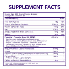 Close-up of Bio-Heal Pro+ scoop for measuring daily probiotic dose