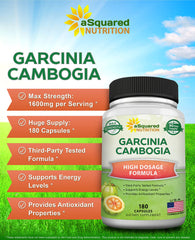 aSquared Nutrition Garcinia Cambogia capsules close-up highlights potency.