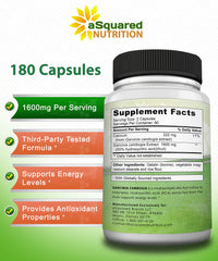 aSquared Nutrition Garcinia Cambogia bottle emphasizes HCA content and strength.