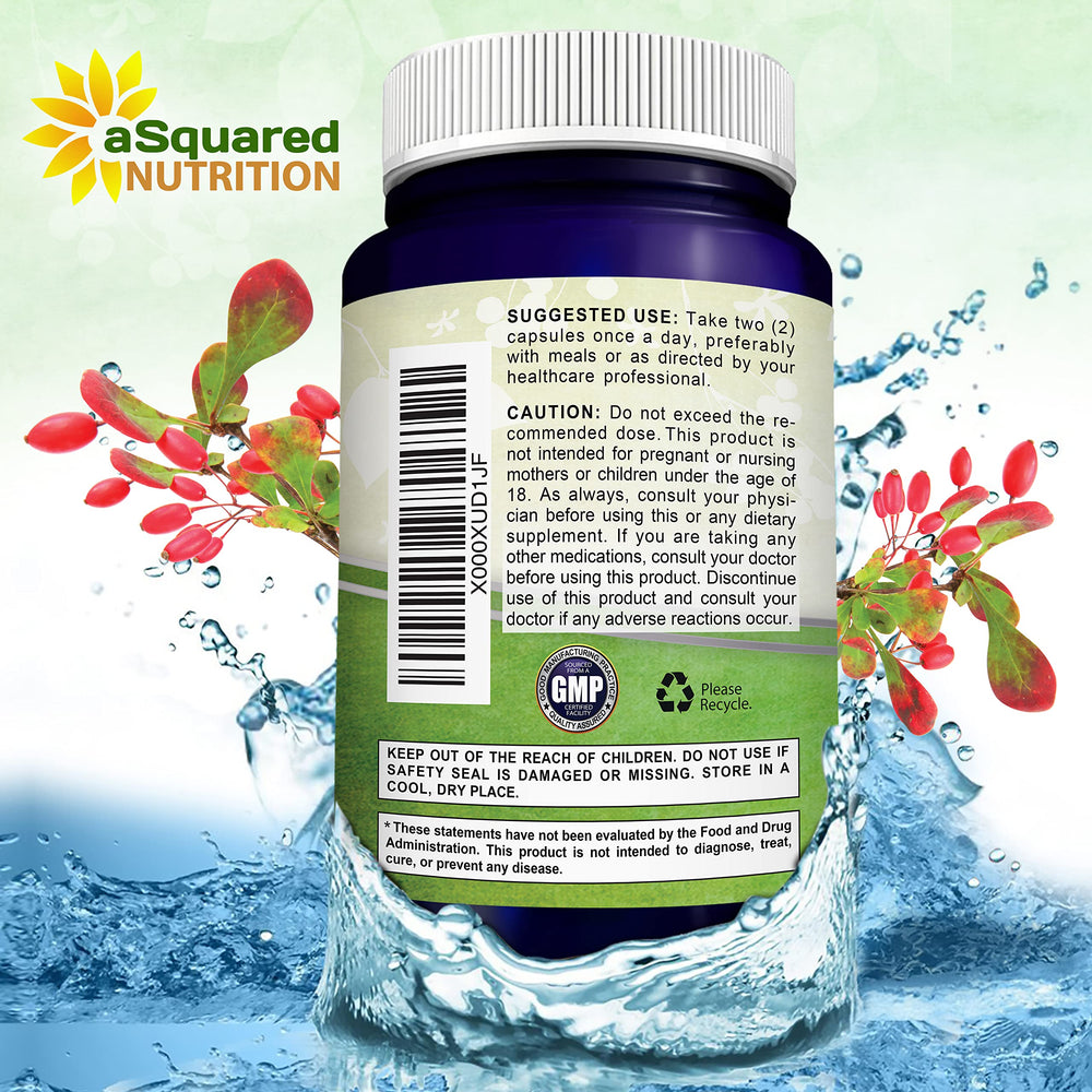 aSquared Nutrition Pure Berberine 1000mg packaging interior signals long-term value