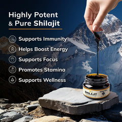 Himalayan origin of aSquared Nutrition Shilajit Resin 600mg at high elevation.