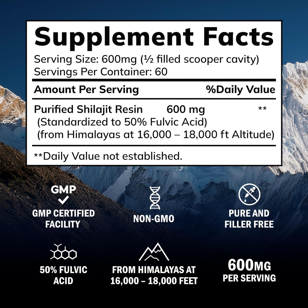 Shilajit resin dissolving in water for easy daily use with aSquared Nutrition.