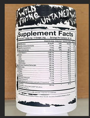 Assault Labs Wild Thing close-up showing ingredient list for transparency