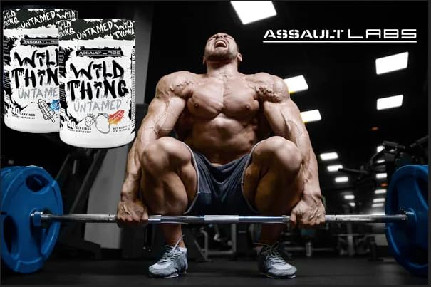 Assault Labs Wild Thing powder scoop ready to mix before training