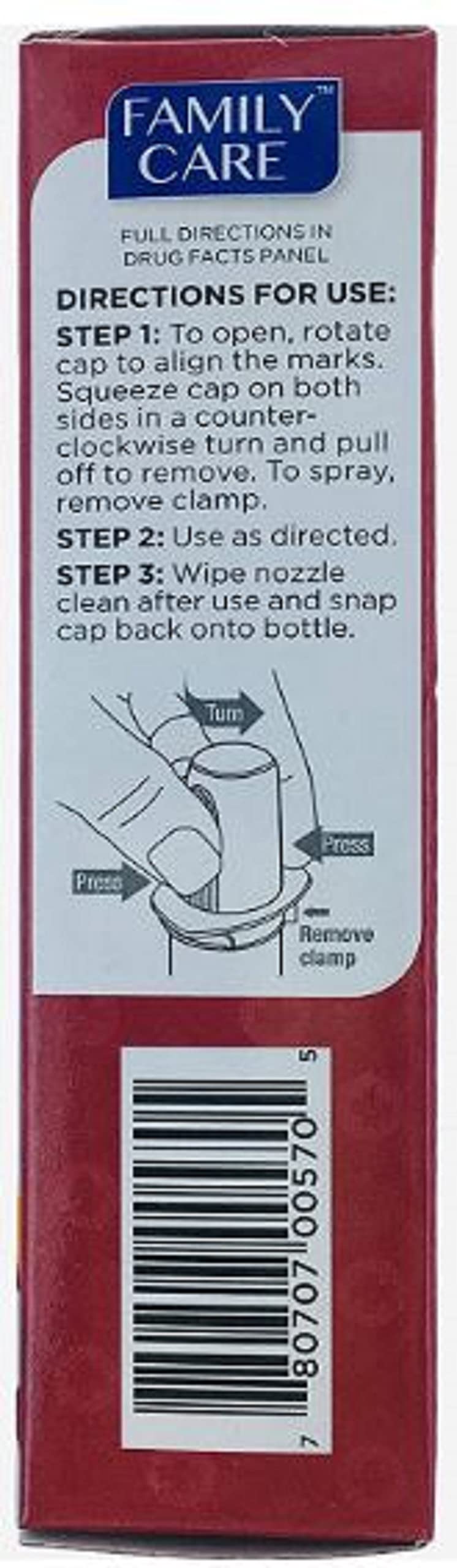 ASSURED Nasal Relief Spray 0.5 fl oz bottle, travel-friendly size for on-the-go relief