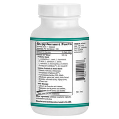 AST Enzymes Floracor-GI label close-up showing ingredients and usage notes