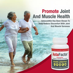 AstaFactor Silver label detail showcases premium antioxidant formulation.