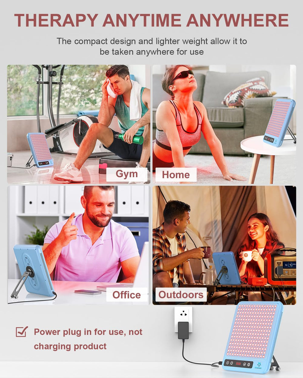 Astarexin red light panel full-body use for portable wellness