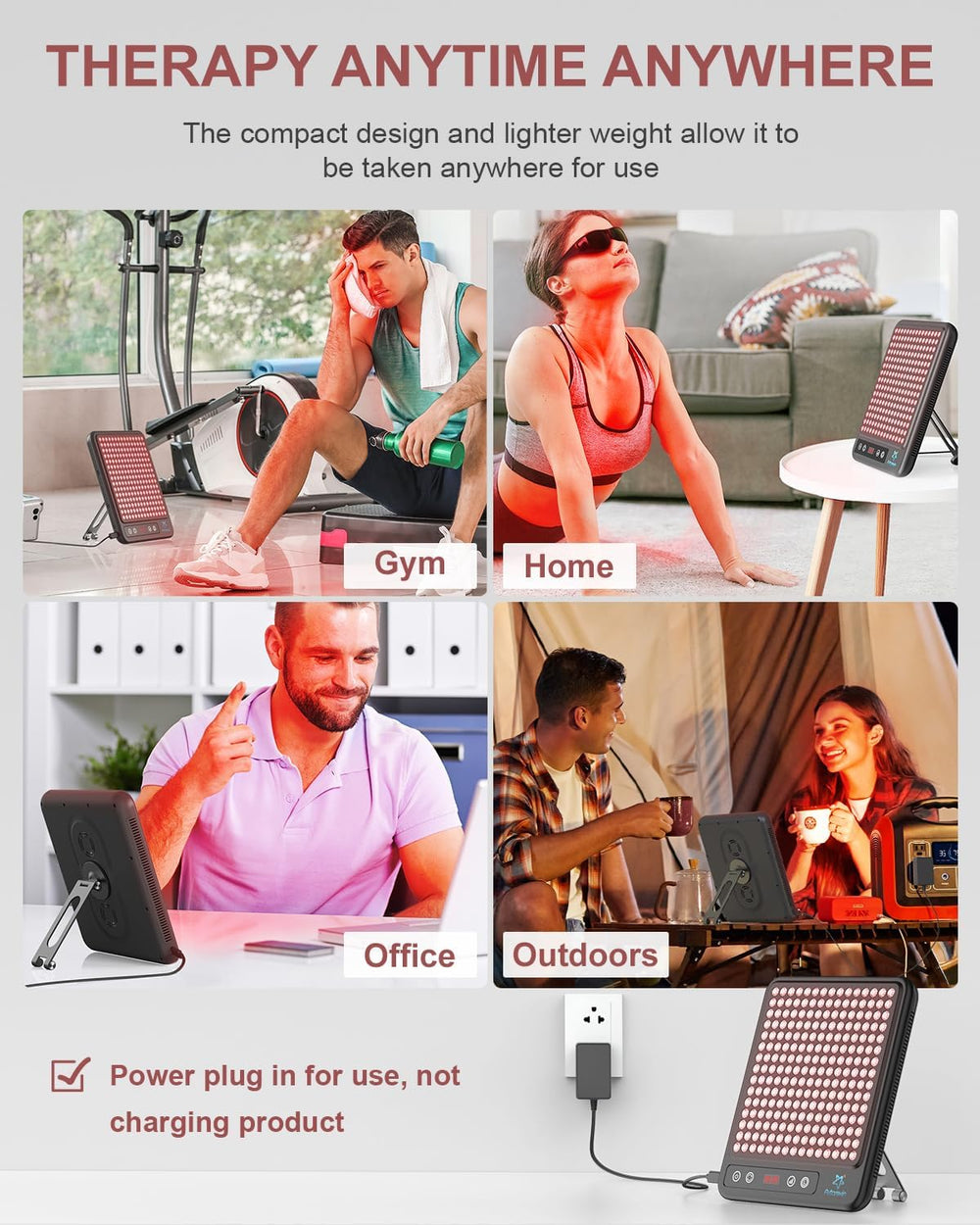 Astarexin red light panel portable and travel-ready.