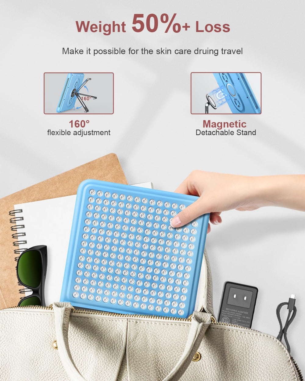 Astarexin red light panel targets shoulders and neck for comfort