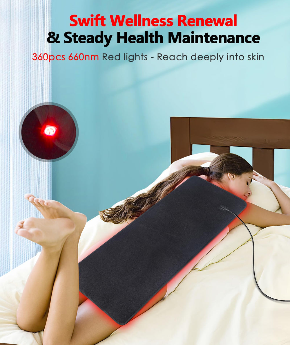 Astarexin pad delivers gentle heat to shoulders for muscle comfort.