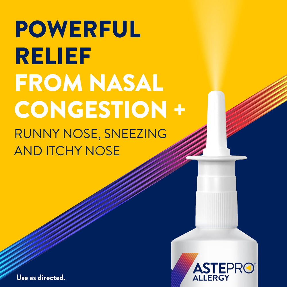 Astepro label detail focusing on 205.5 mcg per spray.