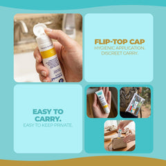 Asteroid ointment compact packaging with flip-cap for clean use