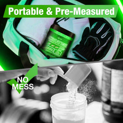 Asumtal Creatine Monohydrate Gummies green apple appearance emphasizing taste and use.