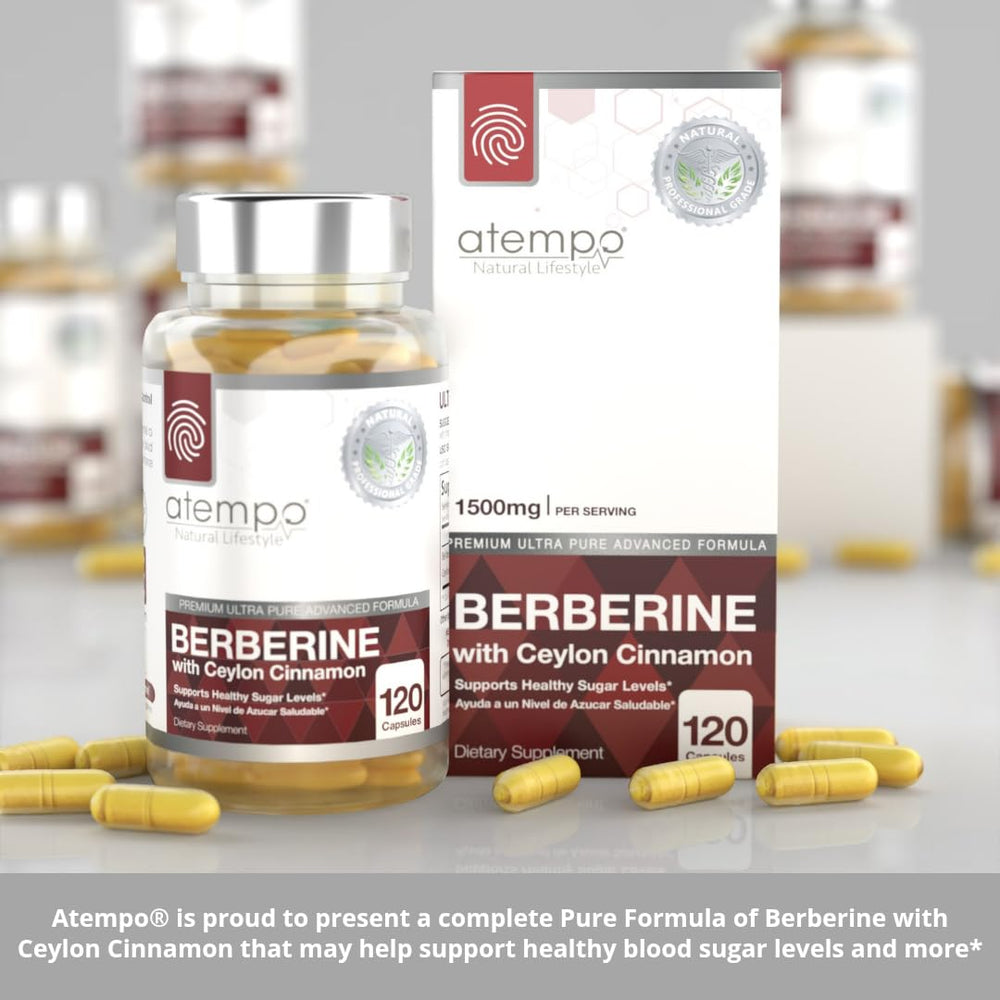 ATEMPO NATURAL LIFESTYLE Berberine Cinnamon packaging box ready for daily use