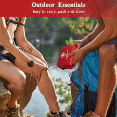 Atickyaid kit prepared for hiking, camping, and outdoor emergencies.
