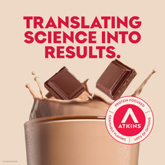 Atkins Best Sellers Milk Chocolate Shake 4ct bottle image for dessert-like satisfaction