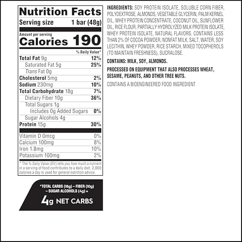 Atkins Chocolate Almond Caramel Bar keto-friendly option with almond butter