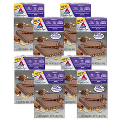 Atkins Endulge Crunchalicious bar, wrapped, convenient keto-friendly snack on the go.