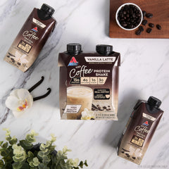 Atkins packaging showing keto-friendly protein shake on shelf
