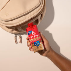 Label info highlights 30g protein and low net carbs.