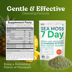 Atlantic Naturals Sea Moss Detox pineapple prep for easy mixing into water.