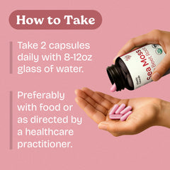 Atlantic Naturals Sea Moss with Beet Root capsules ingredients panel notes iodine and potassium benefits.