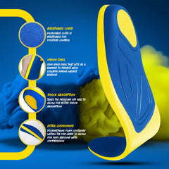 Atlas XL-fit arch support insoles for bigger sizes and stability.