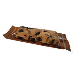At Last! Cookie Dough Protein Bar texture and fiber image showcasing satiety support.