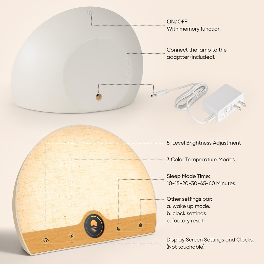 ATOROBROS gentle wake aids smoother mornings with light and alarm.