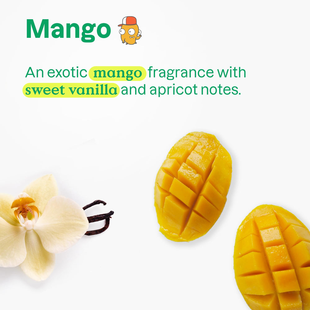 ATTITUDE mango hand sanitizer spray verified label, safe family-friendly option.
