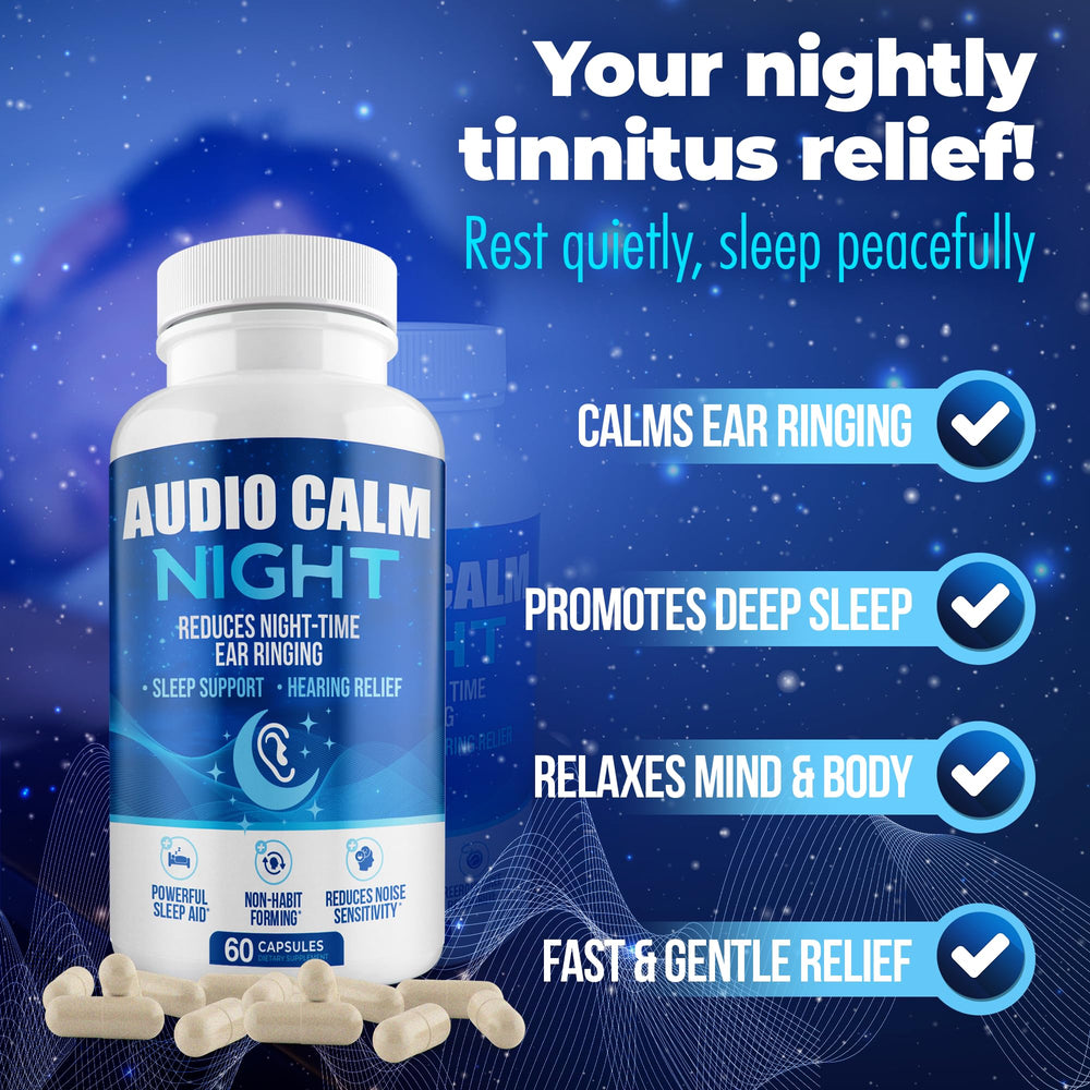 Audio Calm Night capsules ready to take before bed for sleep