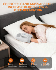 AUMNIE 2000mAh battery powering extended cordless massage sessions.