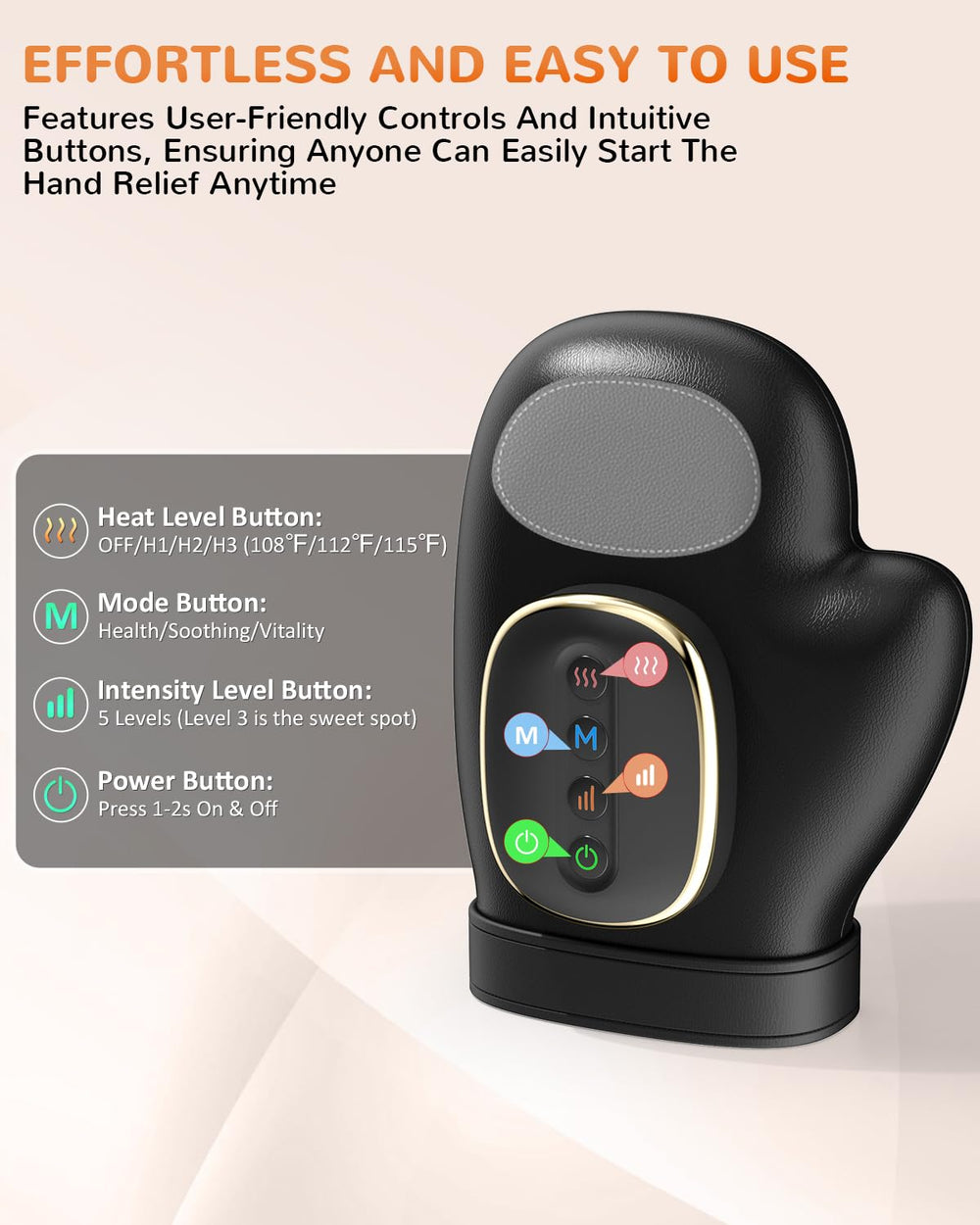 Type-C charging port on the AUMNIE massager for quick recharges