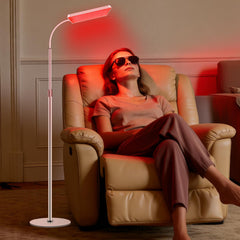 Aumtrly red light therapy lamp front view for convenient at-home sessions.