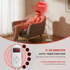 Aumtrly sixty-one-inch stand adjustment for flexible positioning.